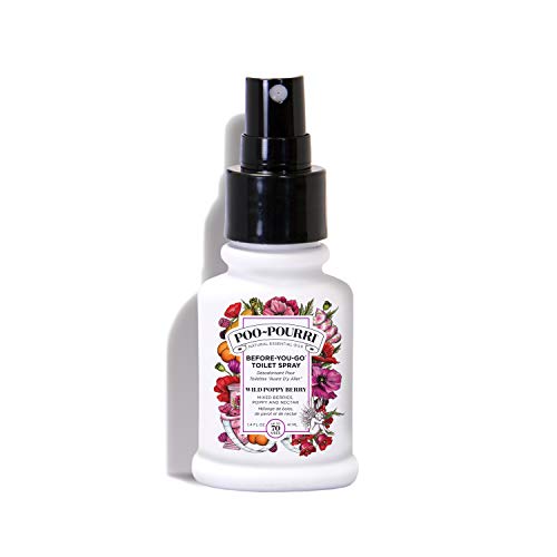 Poo-Pourri, Before You Go Toilet Spray, Paraben Free, Alcohol Free and Non Aerosol, Wild Poppy Berry, 1.4oz/41ml Cover