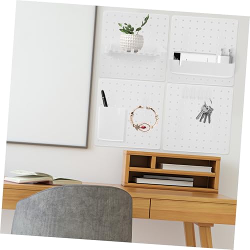 Rangement multifonction facile à installer avec étagère ovale murale et crochets en ABS