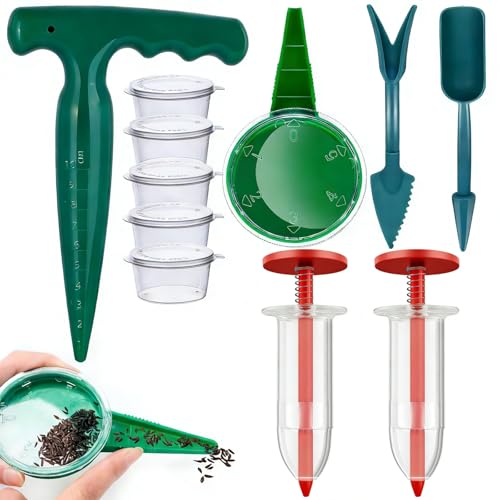 Set de 12 Mini Sembradoras Manuales para Jardín