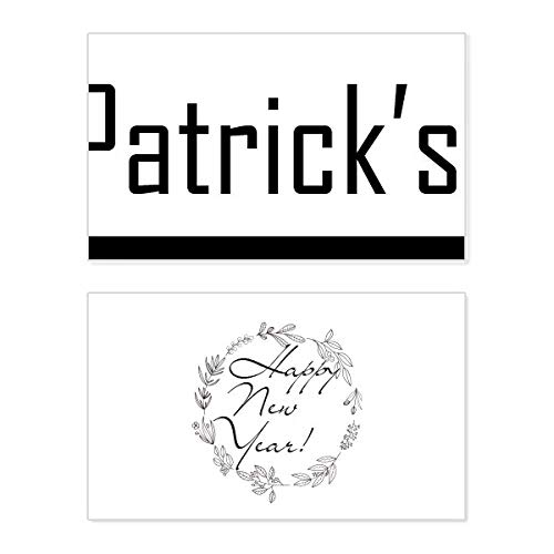 Tarjeta de San Patricio con emotivo mensaje de bendición de Año Nuevo