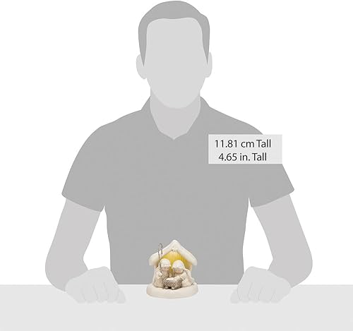 Vista 4 de Department 56 Snowbabies - Figura de porcelana "Beneath the Christmas Star", 4.7 pulgadas