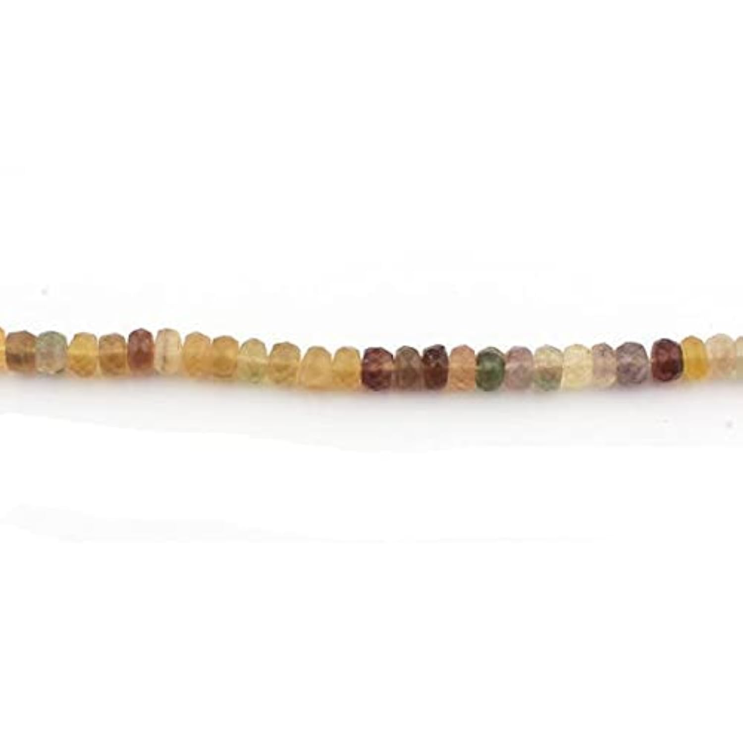 Fluorite Rondelles facettées Perles 7mm pour fabrication de collier minéral SB2572