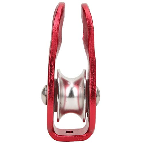 Polia de escalada de metal ao ar livre, polia única de escalada, recreação para esportes industriais