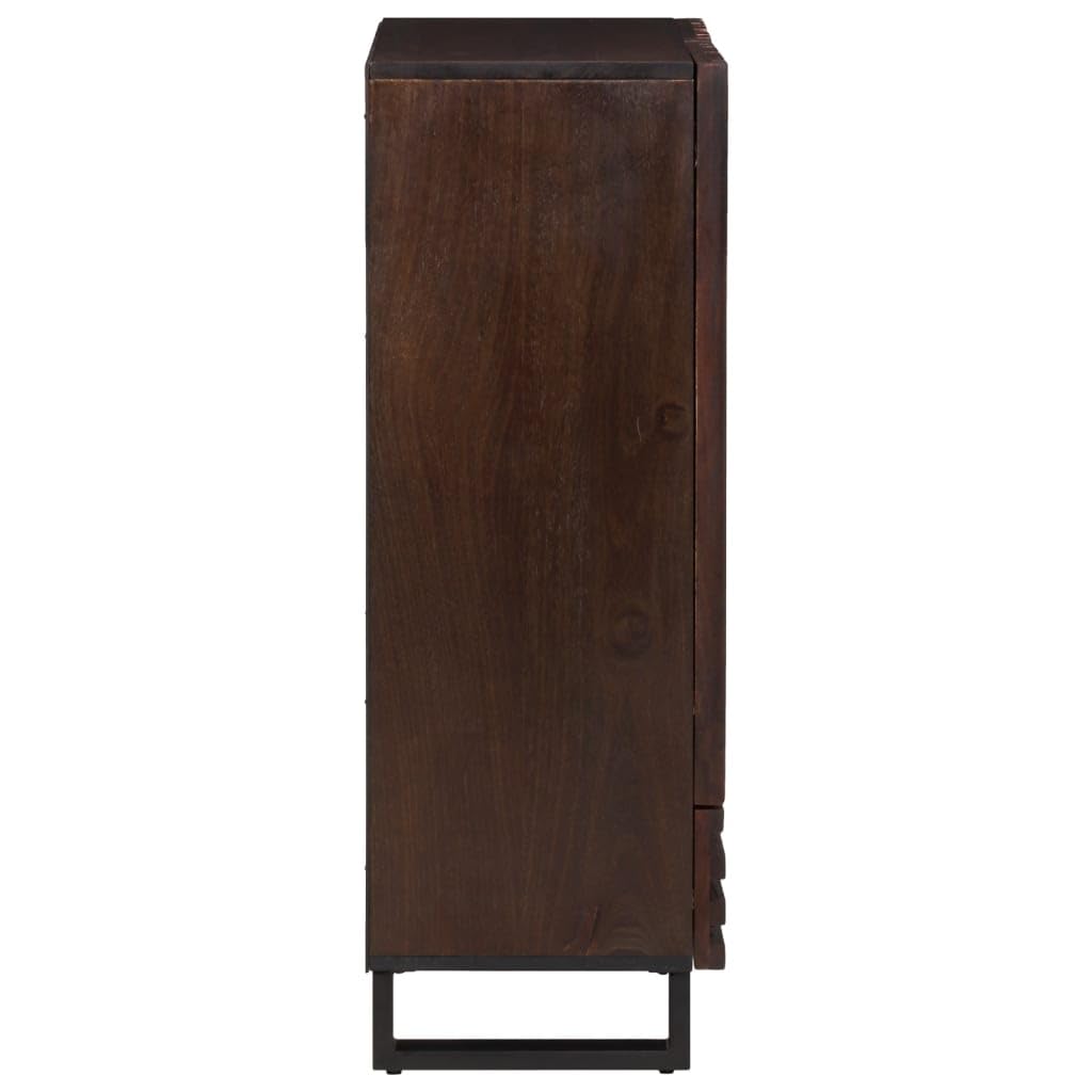 vidaXL Aparador marrón 60x34x100 cm madera de mango macizo