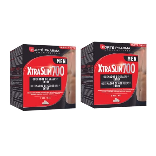 Duplo Quemador de Grasas Extra con Acción Muscular XTRASLIM 700 MEN, 120 Cápsulas - Forté Pharma
