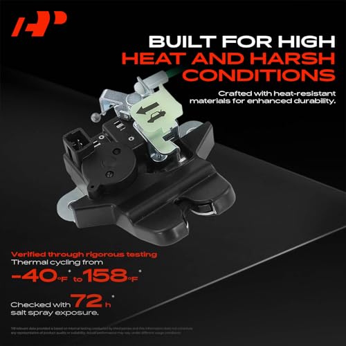 Image of A-Premium Trunk Latch Compatible with Hyundai Azera 2012-2017 Sedan, Rear Tailgate Lock Latch Actuator