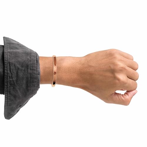 John S. Brana Hammered Copper Cuff Bracelet - Lightweight - 100% Uncoated Solid Copper3
