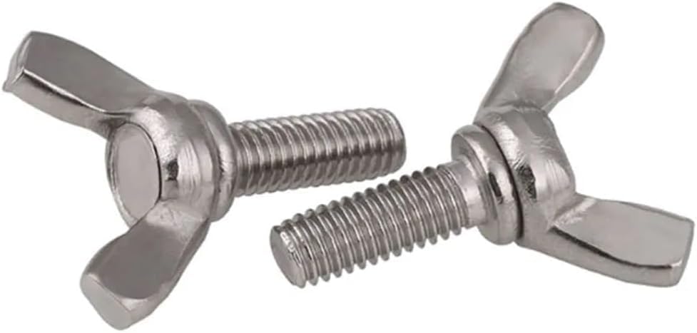 Wing Nuts, Wing Nuts 304 Stainless Steel Screws Wingbolt Nut Screw(M6*40-5PCS)