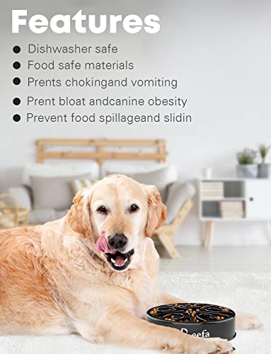 Freefa Slow Feeder Dog Bowls, (2 Cup) Dog Slow Feeder Bowl, Puzzle Dog Food Bowl, Maze Dog Food Bowl, Slow Feeder Dog Bowls Large Breed,Medium Breed, Small Breed, Slow Eating Bowl, Puppy Cat #TOP5