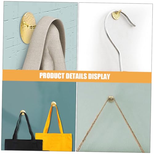 Image of 50pcs Thumbtack Buckles Nail Hooks for Photo Frame Hanging Decorative Push Pin Picture Hanger Wall Hanging Hardware Iron Push Pins Set