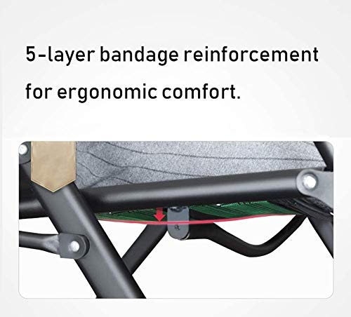 Tumbona plegable silla de gravedad cero extra ancha y resistente 7