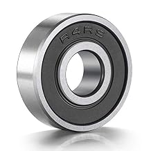 10 Pack R4-RS Ball Bearing, Premium Sealed Radial C3 EMQ, 1/4" x5/8" x10/19-Chrome Steel