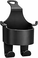 Organizador Veicular 2 em 1 com Porta Copos e Gancho para Bolsa - Suporte Encosto Banco Traseiro Carro Multiuso para Sacolas, Mochilas e Bebidas