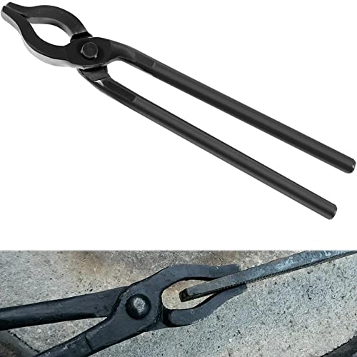 0004930-300 Blacksmiths' Tongs Perfect for Beginner or Professional Blacksmiths to Work on Welding Bench, Mandrel Jaw Blacksmithing Forge Tongs for Holding Hot Steel Firmly