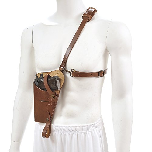 World War Supply M7 Left Hand Premium Brown Drum Dyed Leather Tanker Shoulder