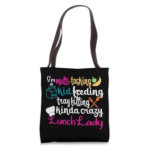 Lunch Lady Multitasking Cafeteria Worker Appreciation Squad Tote Bag