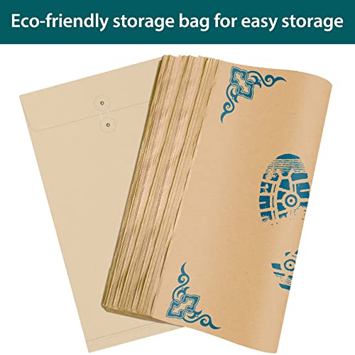 Car Paper Floor Mats Disposable - 50Pcs Waterproof Wear-Resistant Auto Brown Kraft Paper Floor Mats Plastic Disposable Car Mats Automotive Floor Mat Protector For Car Vehicles Wash 19.7"X17.3"(Brown) #TOP3