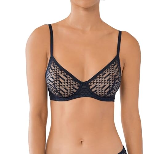 Huit Halbschalen-BH für Damen, Schwarz