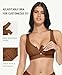 FeelinGirl Post Surgery Compression Bra Soft Support for Mastectomy Breast Augmentation Breast Lift Bra After Surgery Caramel M