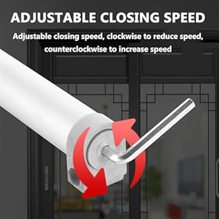 Self-Closing Sliding Door Closer, Slideback Sliding Door Closers with 2-Speed Adjustable Closing Speed, Pulling Force Up to 30kg/80kg and Door Widths from 29.5 to 51", for Kitchens, Bathrooms