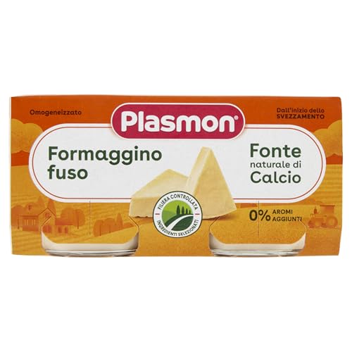 Plasmon Omogeneizzato Formaggino Fuso Classico - 2x80 g (12 Pezzi)