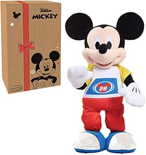 Disney Junior Mickey Mouse Funhouse Stretch Break Mickey Mouse 17 Inch Dancing and Singing Feature Plush, by Just Play