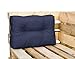 Royal Schneider Zestaw poduszek na meble paletowe, 120 x 80 cm, 6R LS, poduszka do siedzenia, poduszka na plecy, 1 poduszka na oparcie (60 x 40 x 10 cm), 500-04 granatowa