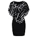 Howstar Women’s Ruffles Mini Dress Casual Plus Size Chiffon Dresses for Ladies Party Bodycon Short Dress