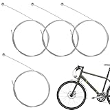 JRYXDS Lot De 4 Câbles De Frein Avant Et Arrière Pour Vtt, Vélo De Route, Accessoires De Rechange, Cable De Frein Velo Universel (1.75M)