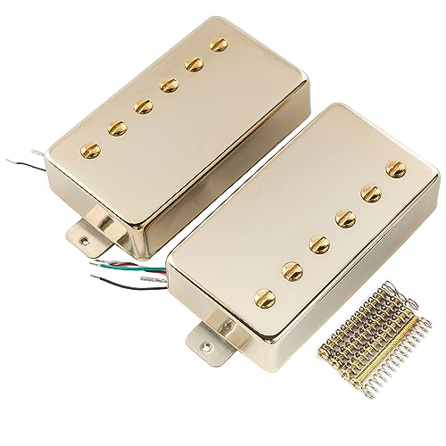Artec VH59A Vintage Tone Covered Alnico 5 Magnet Humbucker Neck Bridge Pickups Set for LP Style...