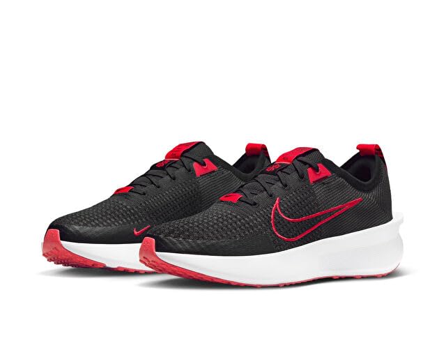 Image of Nike Interact Run Men's Road Running Shoes (FD2291-007, Black /Anthracite /White /Fire Red) Size 9.5