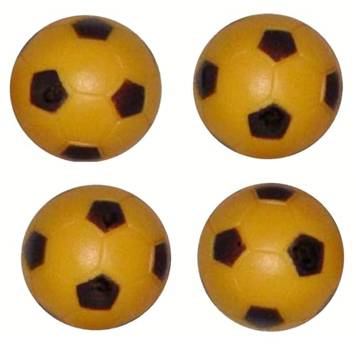 Vebere 4 Table Soccer Ball Foos Balls Black/Yellow Foosballs