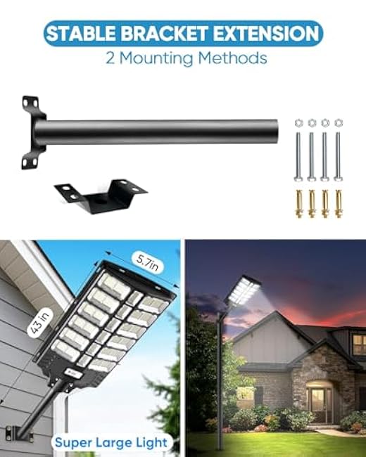 5000W Solar Street Lights Commercial Parking Lot Lights Solar Security Flood