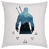 NoMoreFamous Background The Witcher Almohada Pillow