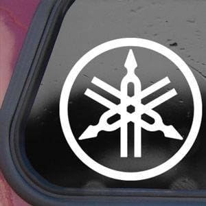 RDtrade24 2x Yamaha Logo Sticker Decal Aufkleber 10cm Bike Car Auto JDM Racing Tuning Dub VAG Bumper Dashboard Notebook Laptop