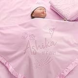 GROSSE GRÖSSE UND EINFACHE PFLEGE - Aus 36 x 36 Inch Babybettdecken hergestellt. Es ist warm genug für Ihr Neugeborenes und bietet Ihnen die Möglichkeit, das Lieblingsspielzeug Ihres Babys neben sich zu stellen. Maschinenwaschbar in kaltem Wasser und für den nächsten Gebrauch trocknen.