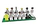 Produktbild Mondo 25592 Squadra JUVE Toys-Brick F.C Sammlerstück-Team Juventus Spieler und Trainer-Farbe Schwarz-25592, Weiss Schwarz
