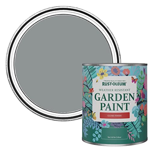 Rust-Oleum Grey Mould-Resistant Garden Paint In Gloss Finish - Anthracite 750ml