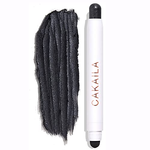 Yeweian Creamy Eyeshadow Stick, Matte And Shimmer Eyeshadow Pencil Crayon, 2 In 1 Soft Smooth Highlighter Eye Shadow Stick, Waterproof Long Lasting Eye Makeup Glitter Eyeshadow Pen（11 Black Shimmer） #TOP14