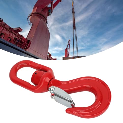 3.15T Crane Rotating Hook, Heavy Duty Alloy Steel, Universal Lifting Eye Slings Rigging, with Bearing for Hoist for Factory Lifting, Harbor Lifting