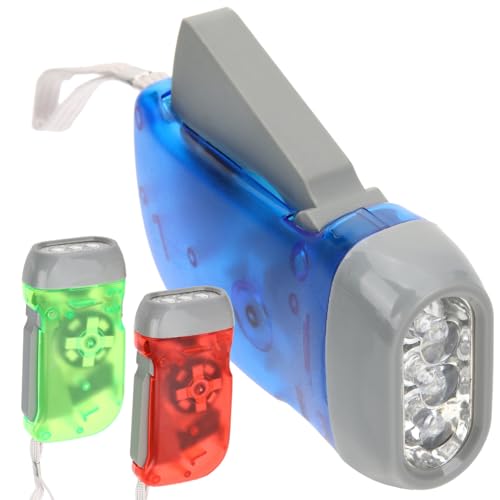 Sosoport 9 Stk Handkurbel Taschenlampe Portable Led Notlicht FüR Camping Reparatur Und Notfall 3 Led Taschenlampen Mit Kurbelbetrieb Und KunststoffgehäUse