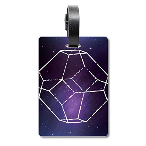 Étiquette de valise Crystal Universe à motif étoile pour identification de bagage