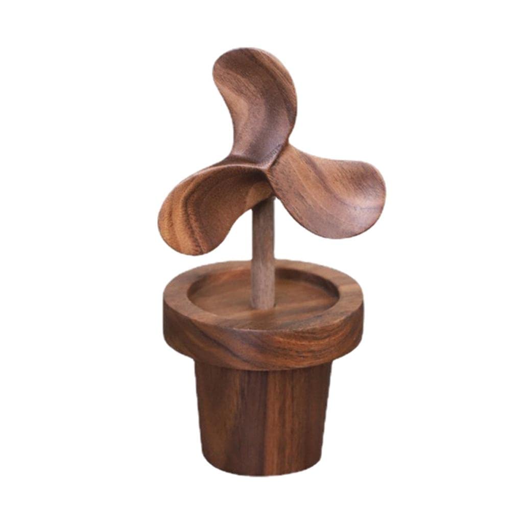 CALANDIS Windmill Wood Reed Diffuser Fragrance Aroma Aromatherapy for Desk Car Shelf