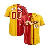 Individuelles Baseballtrikot Personalisierte Baseball-Trikots Baseball-Shirts Baseball Sportuniform für Männer Frauen Jugendliche Druck-Namennummern Button-Down Baseball Jersey Shirt Kleidung
