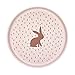 LÄSSIG Assiette enfant sans mélamine, sans BPA, pour lave-vaisselle et micro-ondes/Plate Little Forest Rabbit