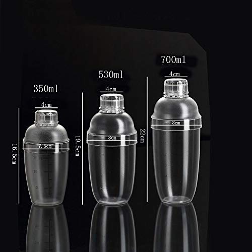 Set 6 piezas coctelera acero inoxidable 350 ml miniatura 4