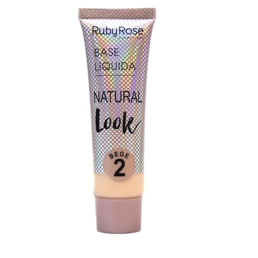 Base Líquida Natural Look Bege HB-8051 Ruby Rose - Cor B02
