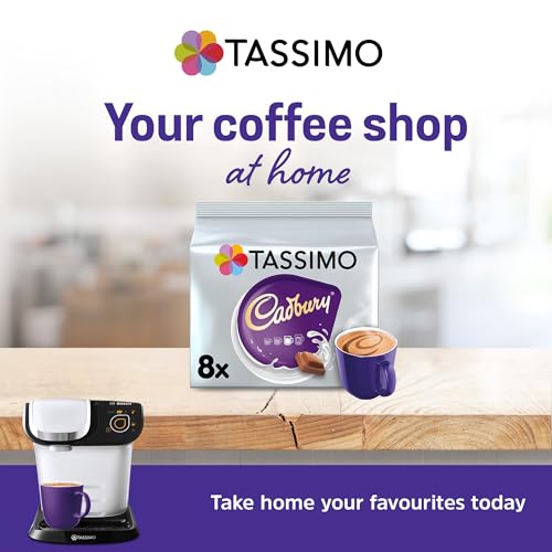 Tassimo Cadbury Hot Chocolate Pods x8 (Pack of 5, Total 40 Drinks)