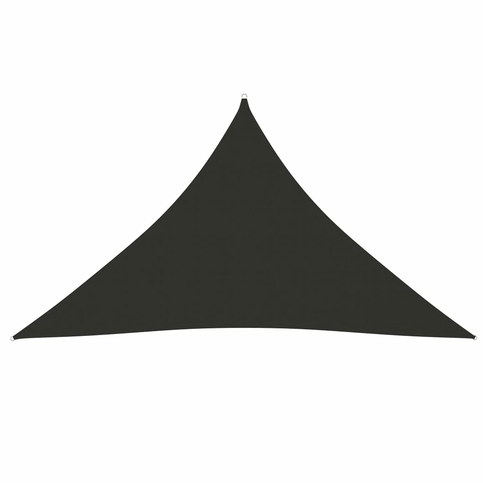 Parasole a Vela Oxford Triangolare 3,5x3,5x4,9 m Antracite,Tenda a Vela Impermeabile Rettangolare Vela Ombreggiante Parasole Protezione Raggi U V per Esterno Giardino terrazza