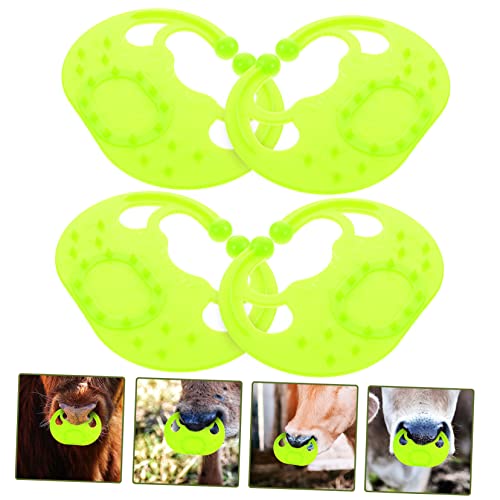 4PC Calf Weaner Nose Clips for Livestock Easy to Use on Dairy Farms